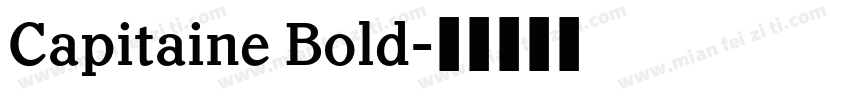 Capitaine Bold字体转换